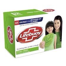Combo 10 cục xà bông Lifebuoy diệt khuẩn thiên nhiên 90g màu xanh