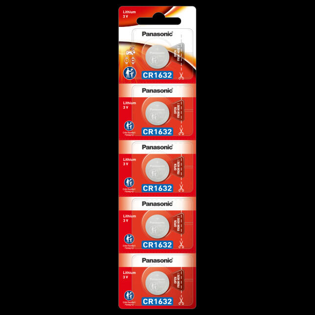 1 Vỉ 5 viên pin nút panasonic CR1632/5BN (Hàng chính hãng)