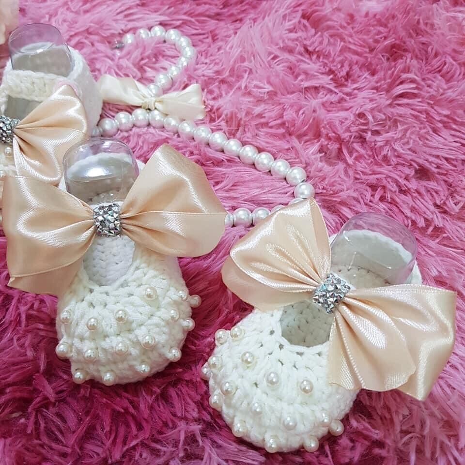 giày nơ ngọc bé gái