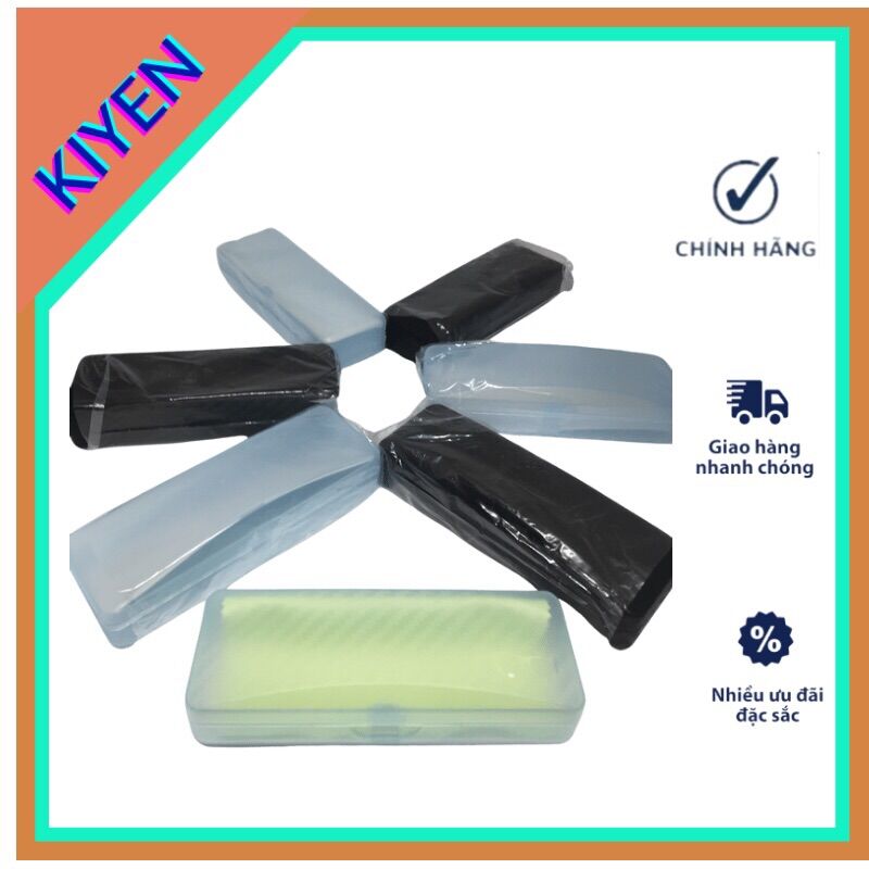 Hộp nhựa đựng mắt kính tặng khăn lau