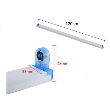 Máng đèn led 1m2 đôi, đơn dùng cho bóng T8 dày dặn
