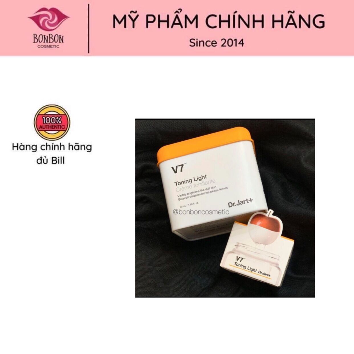 Kem dưỡng dr.jart+ v7 toning light thần thánh bonboncosmetic