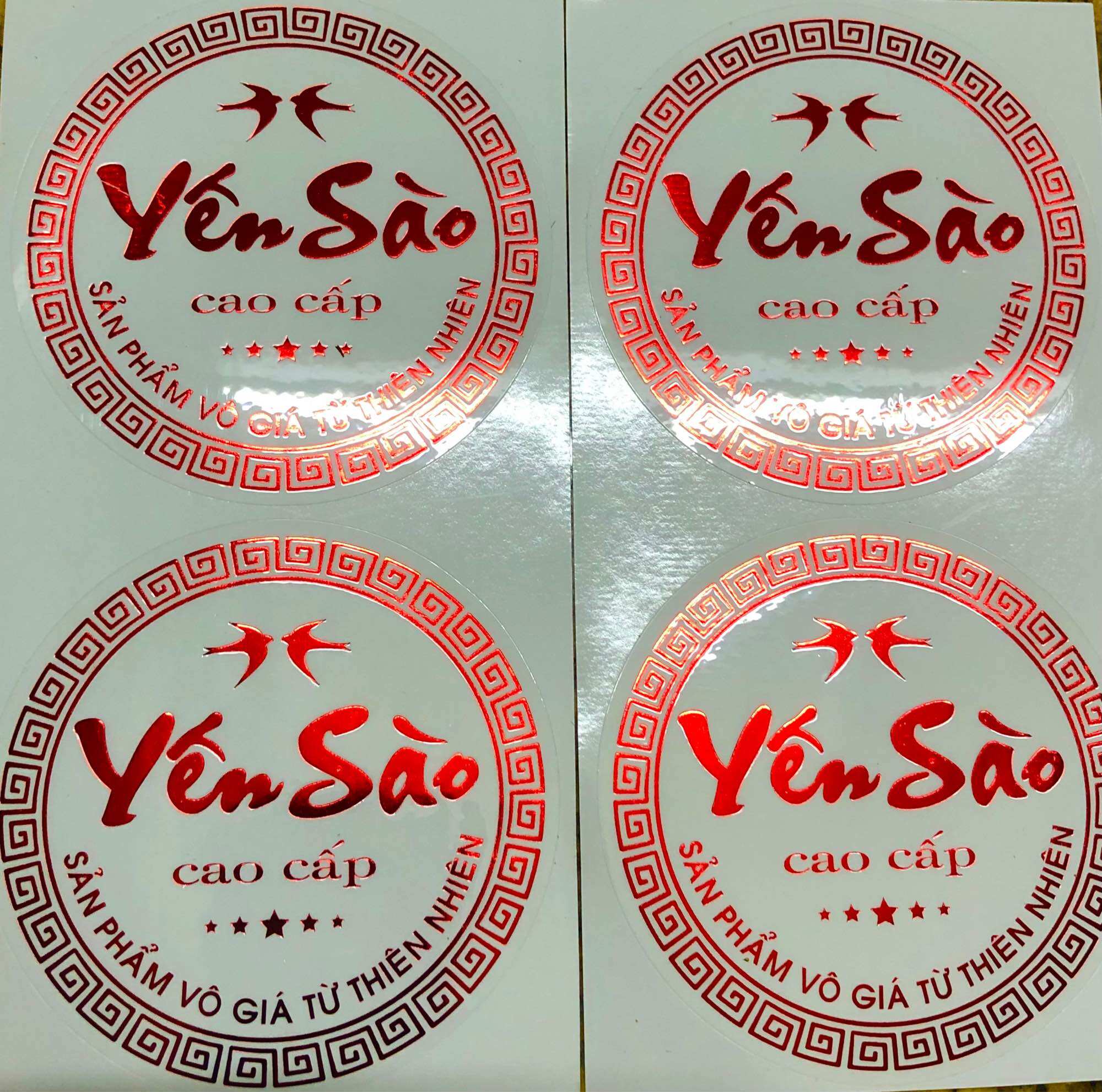 TEM DÁN HỘP YẾN SÀO CAO CẤP