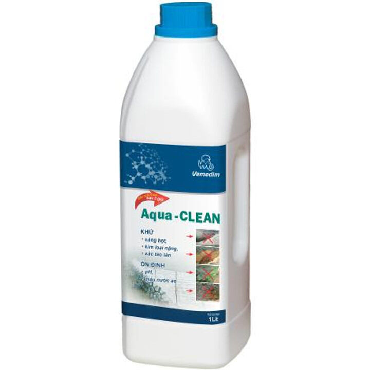 Aqua clean - khử váng bọt, kim loại nặng, ổn định ph