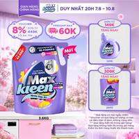 Nước giặt xả cho máy giặt cửa trước MaxKleen hương Dấu Ấn Ngọt Ngào 3.6kg