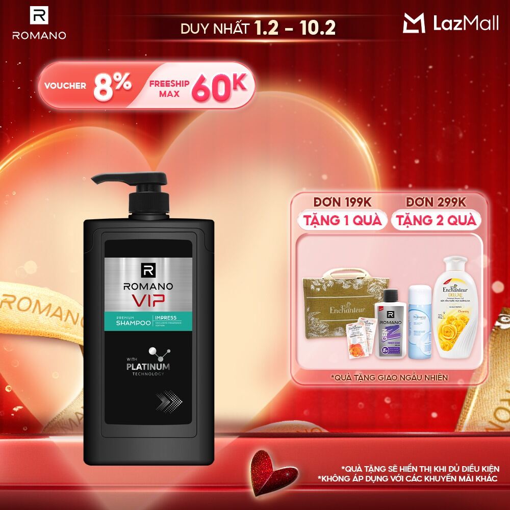 Dầu gội Romano VIP IMPRESS 650G