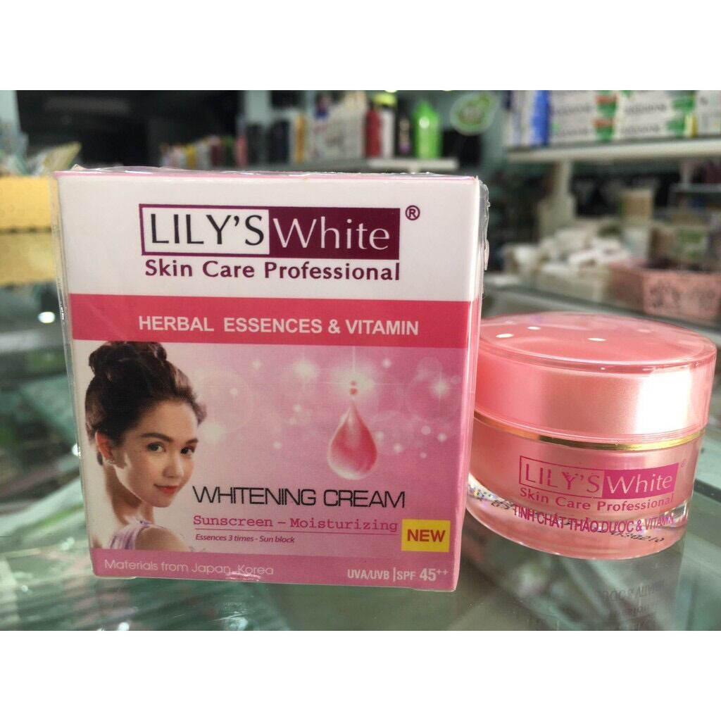 Kem dưỡng trắng da Lily's White - Thảo dược ( Chống nắng - Dưỡng ẩm da )