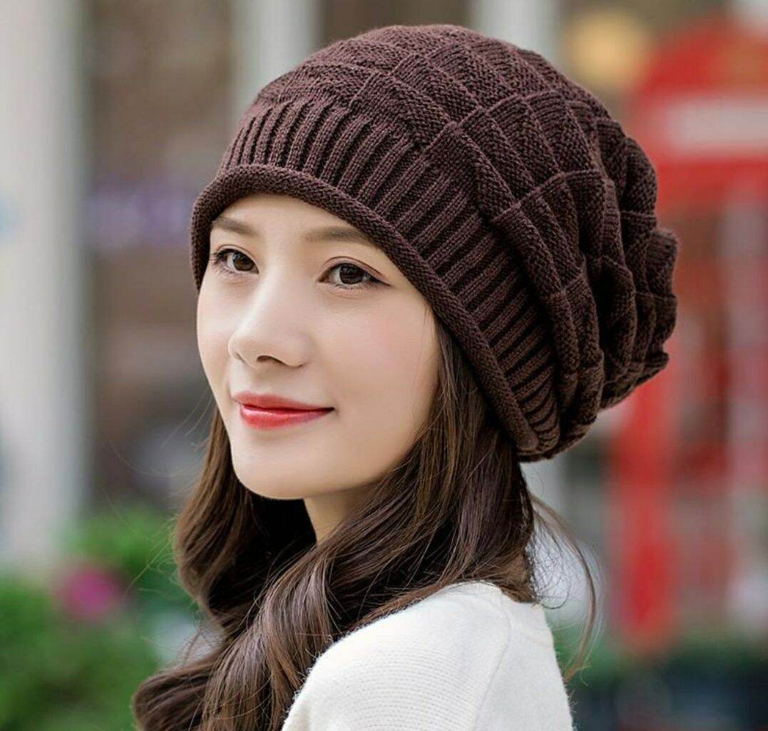 Mũ len nón len nam nữ thời trang Hàn Quốc mới