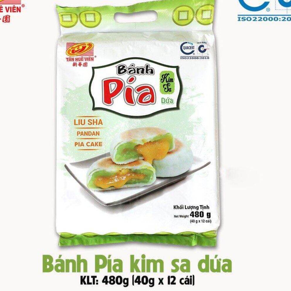 Bánh pía kim sa dứa Tân Huê Viên 12 cái( 480g)