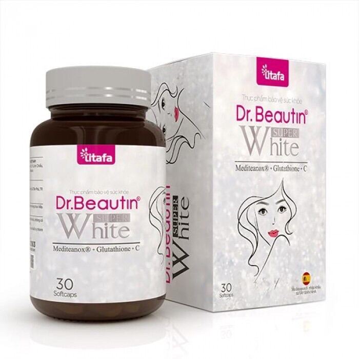 Viên Uống Trắng Da Giảm Thâm Sạm Nám Dr.beautin - Super White – Hộp 30 Viên