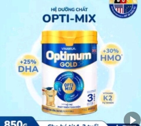 Sữa bột optimum opti mix 3 850g