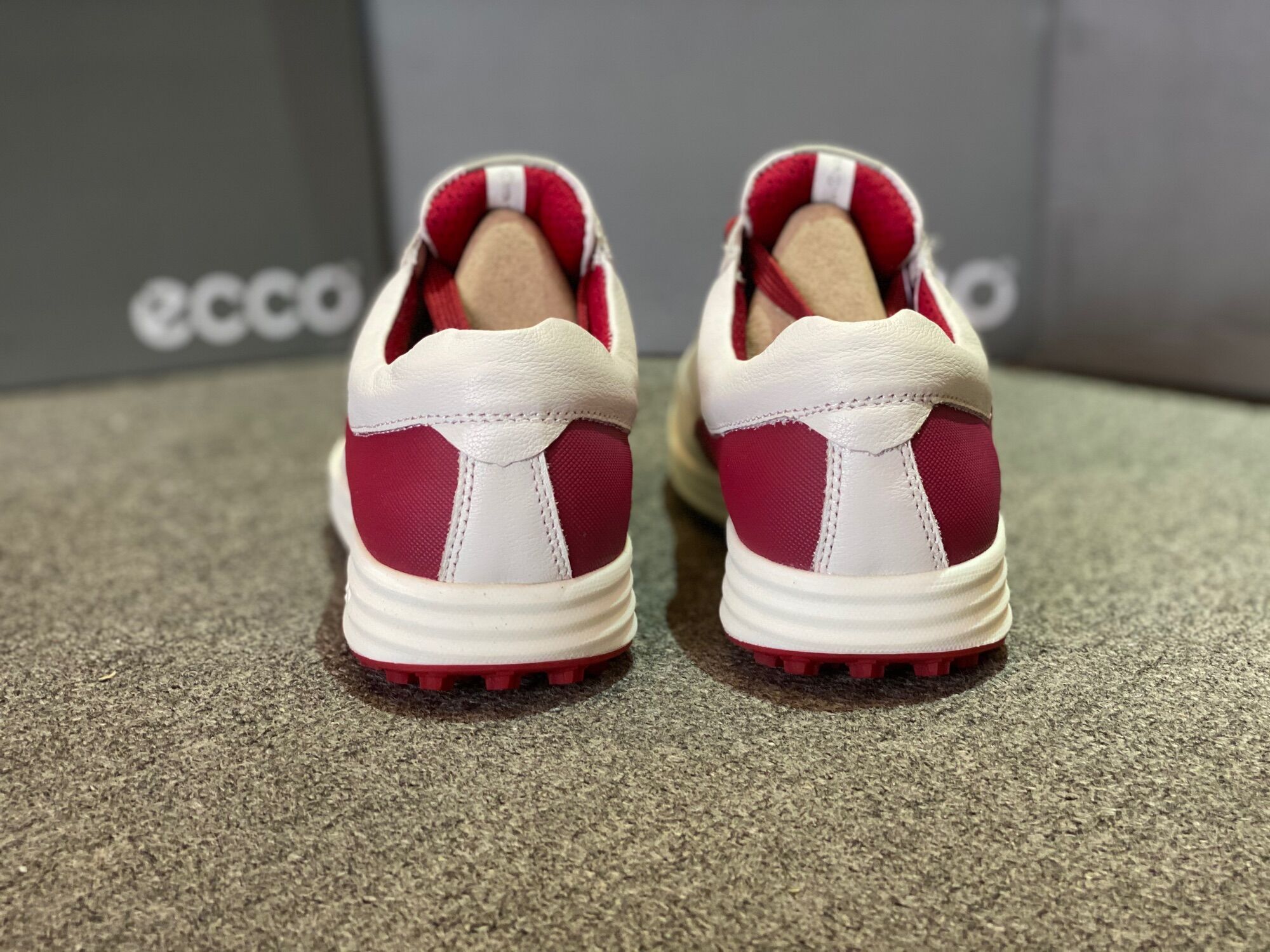 Giày Golf Nam Ecco M Golf Evo One-White/Red