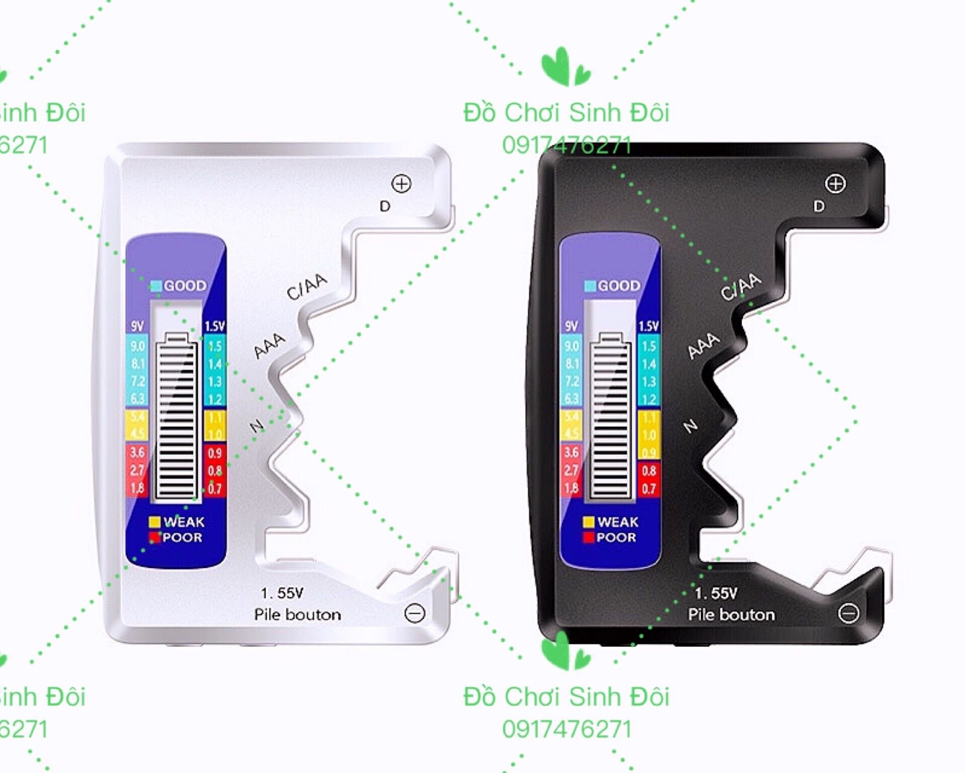 Dụng cụ thử các loại pin