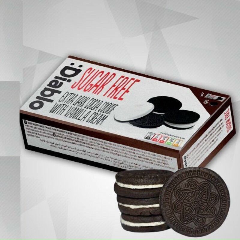Bánh quy kẹp vani Diablo sugar free