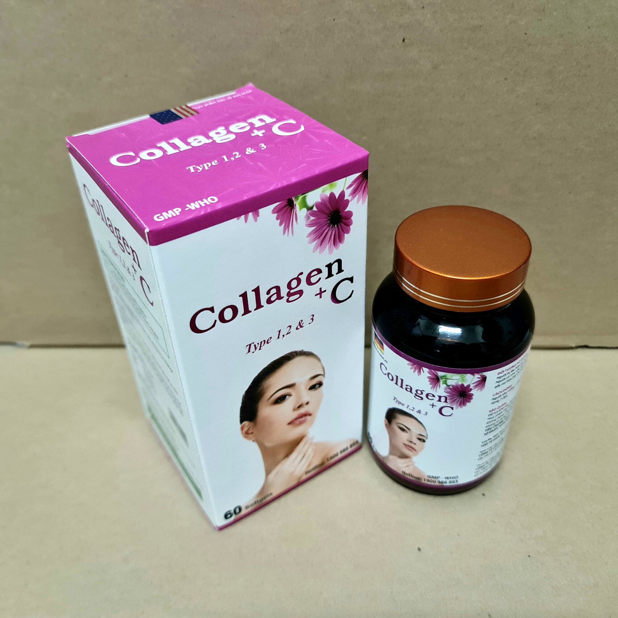 [HCM]ĐẸP DA SÁNG DA COLLAGEN + C Lọ 60V