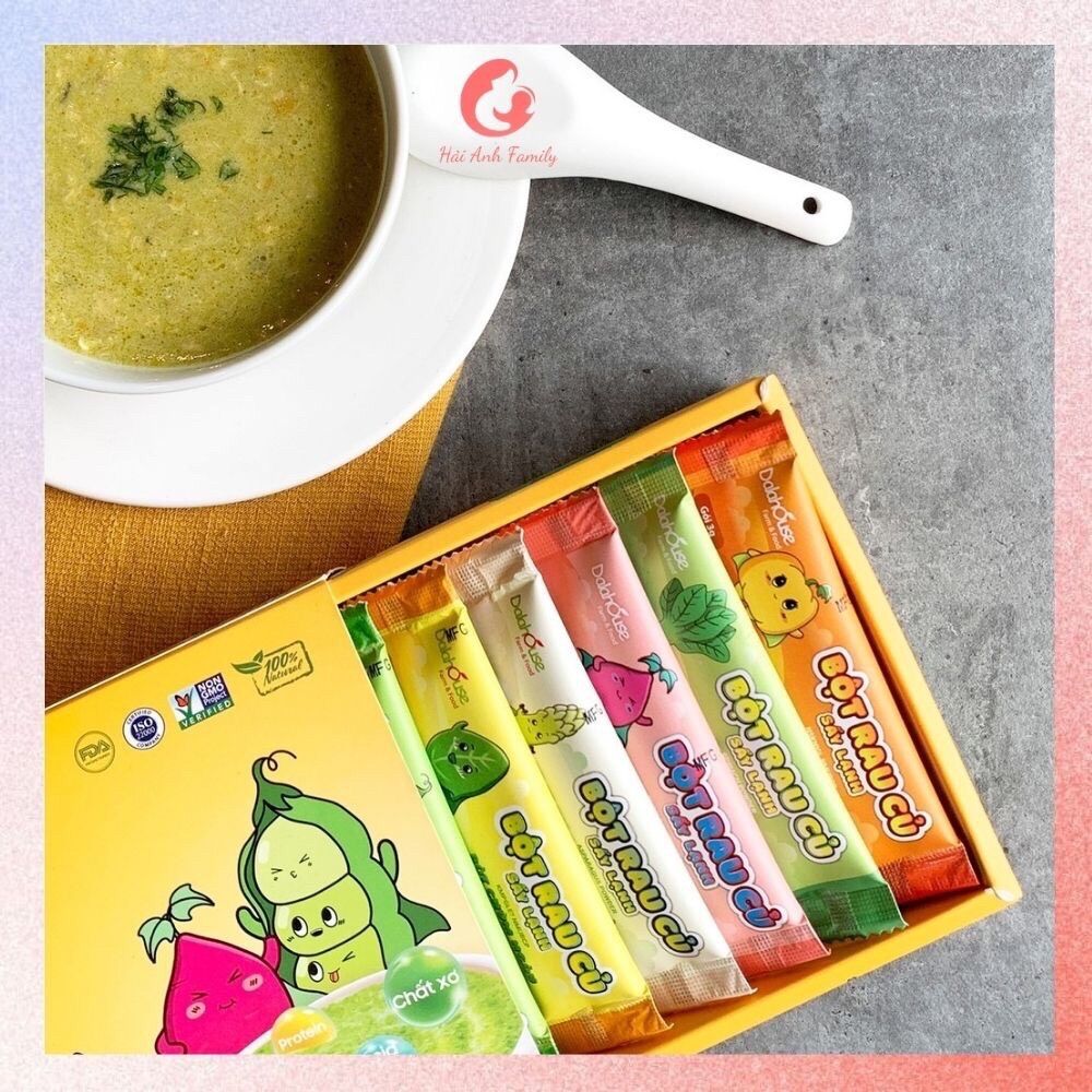 Bột rau củ sấy lạnh nguyên chất dalahouse - 1 hop 21 gói - nguyên chất