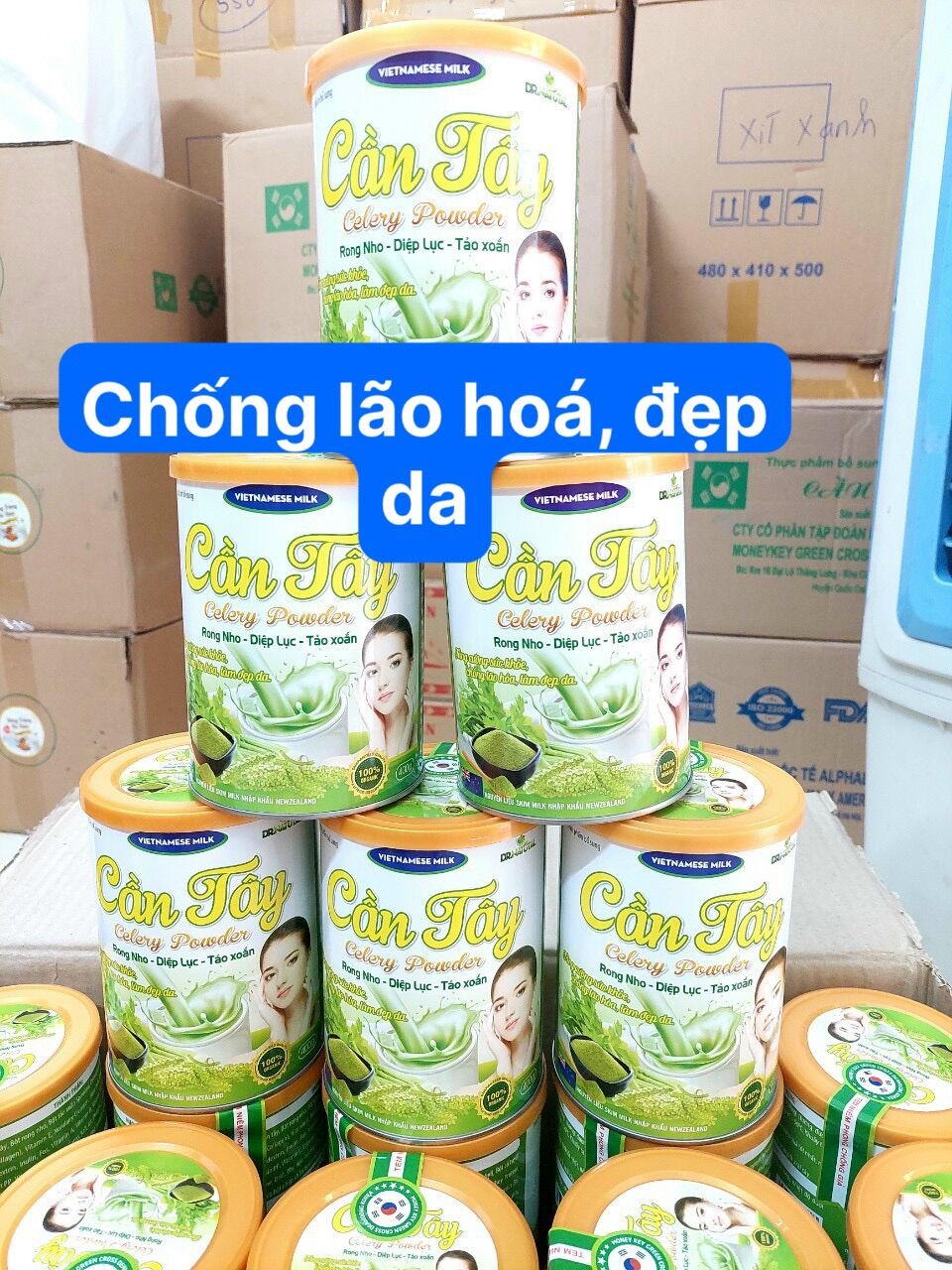 Sữa Cần Tây- rong nho- diệp lục- tảo xoắn
