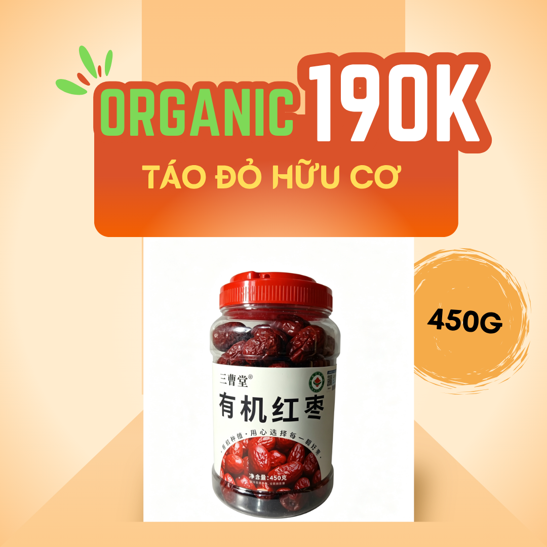 Táo đỏ Tân Cương Nhược Khương thượng hạng hữu cơ 450g