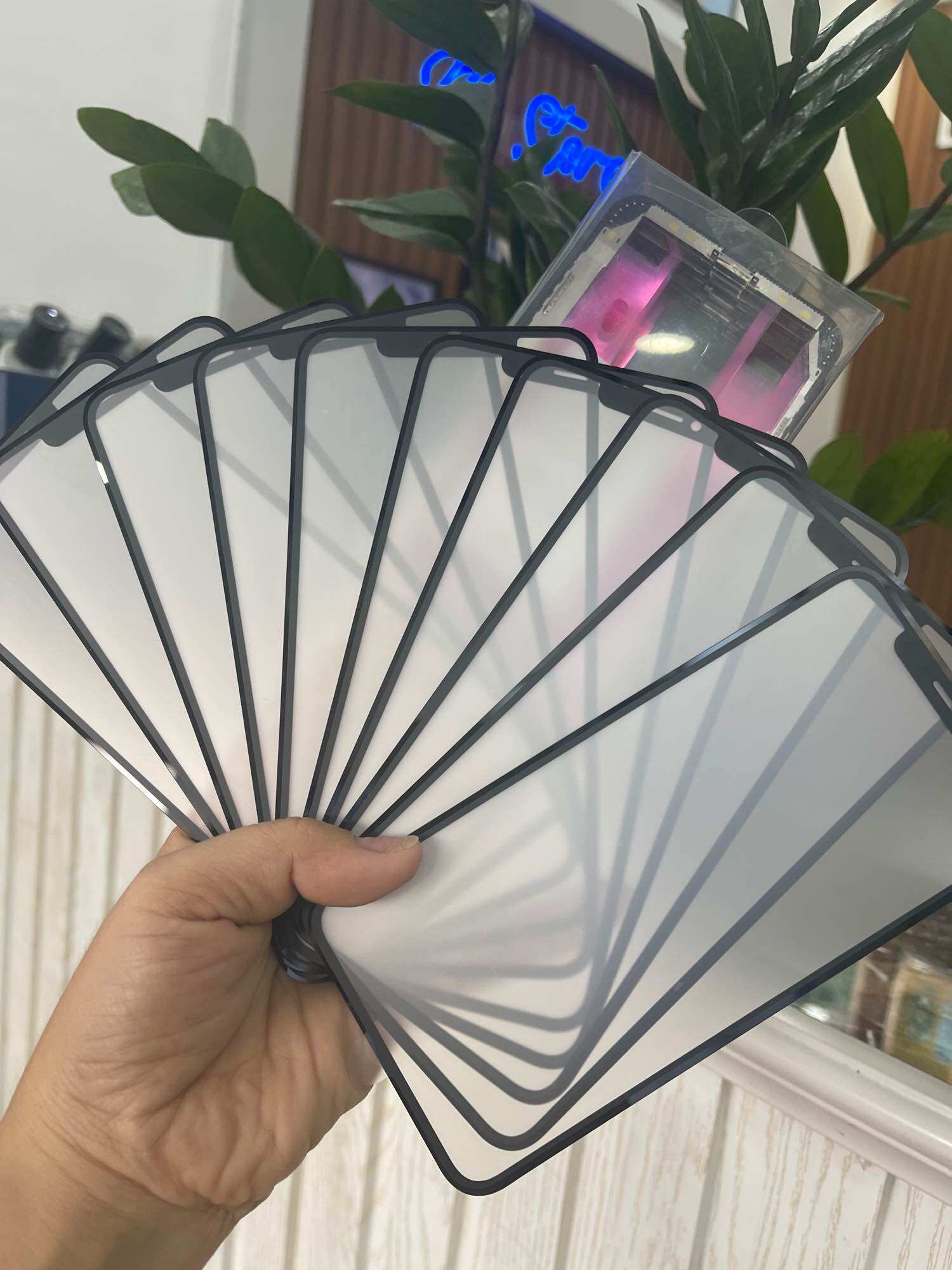 Miếng kính ép màn hình phẳng máy độ ( từ X-XS-XR-XSM-11 )