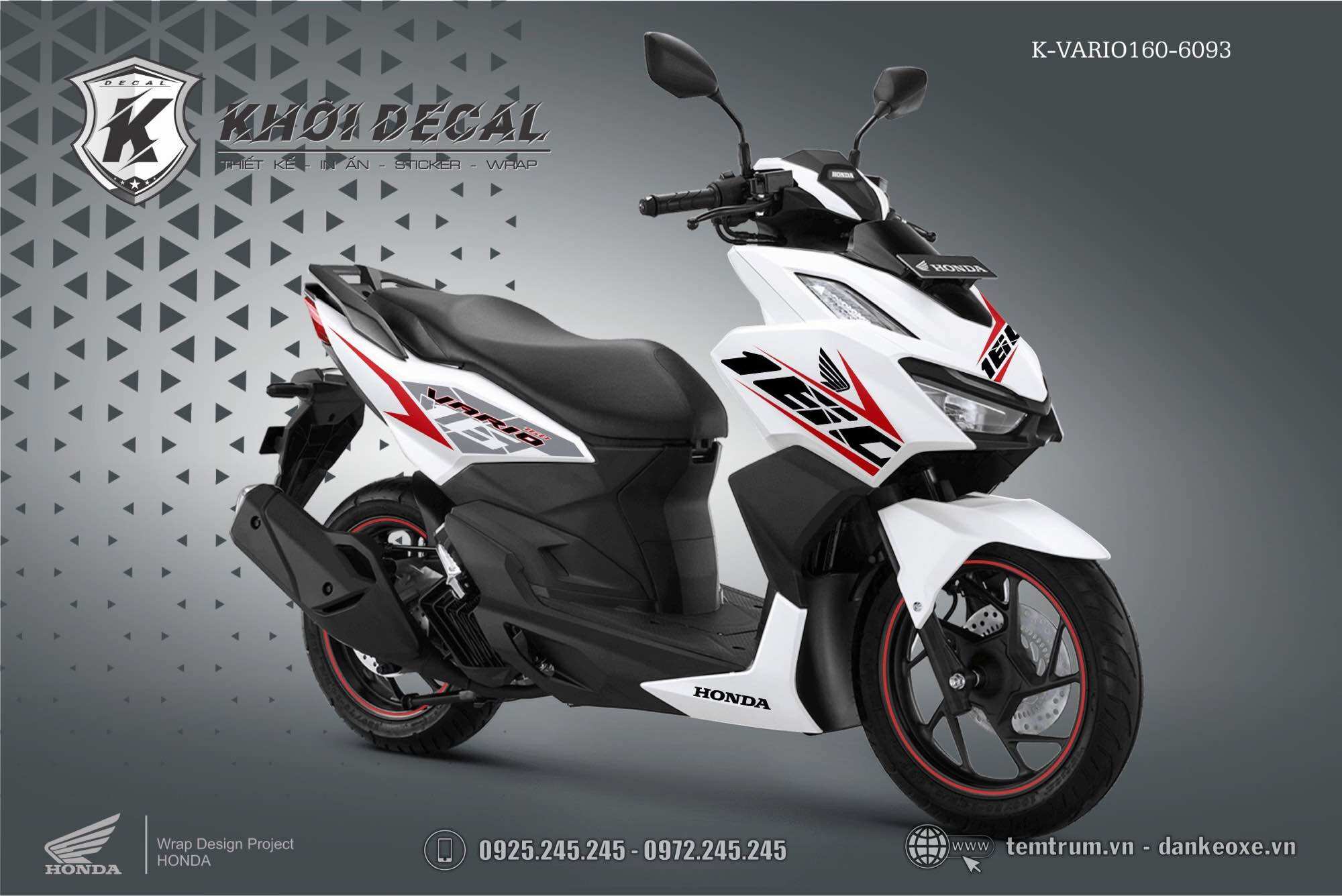Tem Vario 160 decal cao cấp