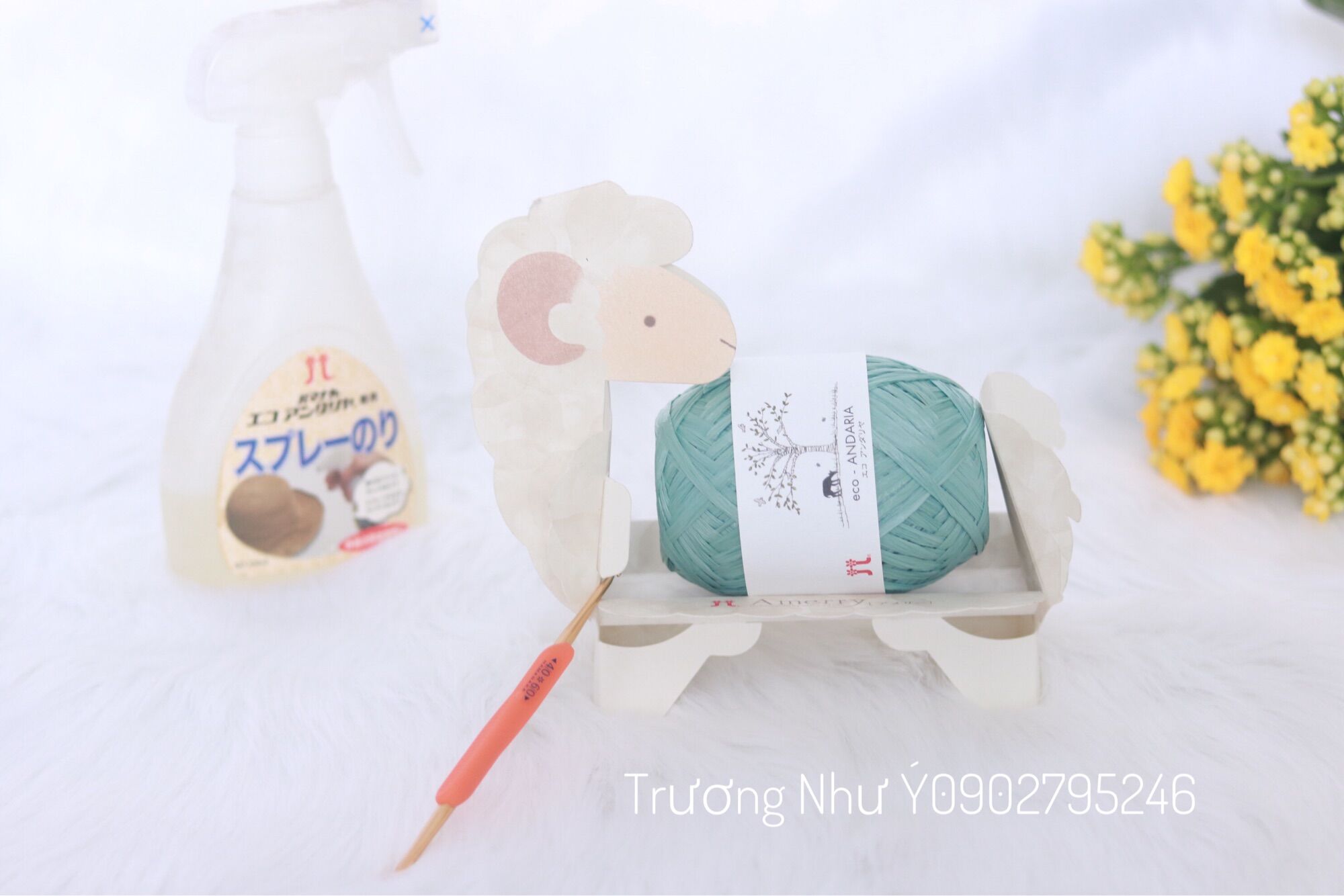 Sợi cọ Hamanaka móc nón giỏ sách cho mùa hè