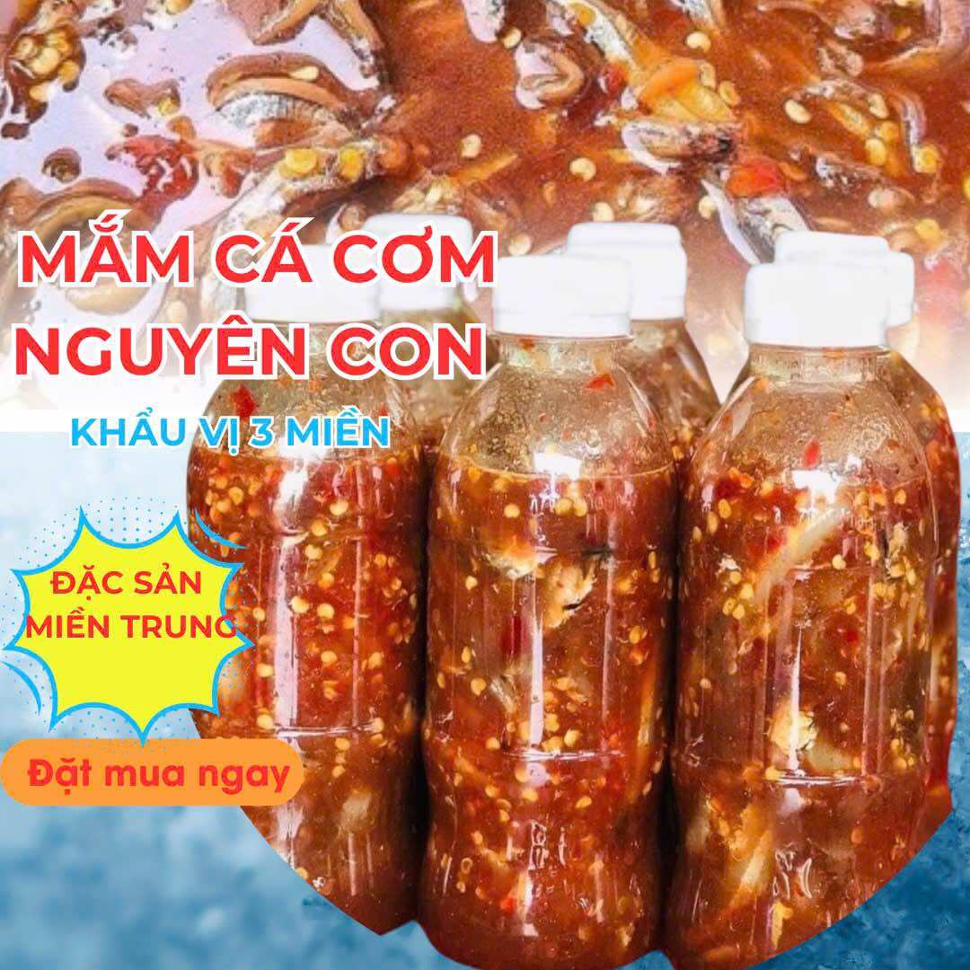 Combo 2 Chai Mắm Nêm Cá Cơm Nguyên Con Pha Sẵn Nha Trang Loại 1 - Đặc Sản Đậm Đà, Chấm Gì Cũng Ngon, Hàng Mới