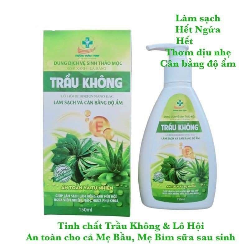 Dung dịch vệ sinh trầu không lô hội Berberin nano bạc