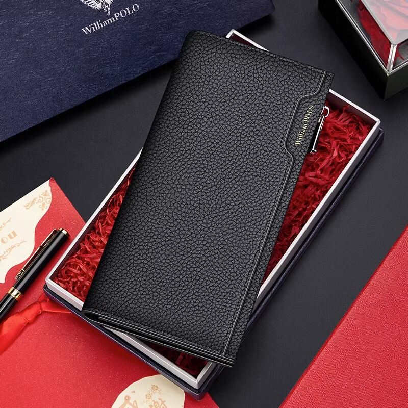 [WILLIAMPOLO | 2023 New Long Leather Men's Wallet Multi-Card Slots,WILLIAMPOLO | 2023 New Long Leather Men's Wallet Multi-Card Slots,] - Thương hiệu williampolo Giá 654,000 Đồng*Miễn phí vận chuyển