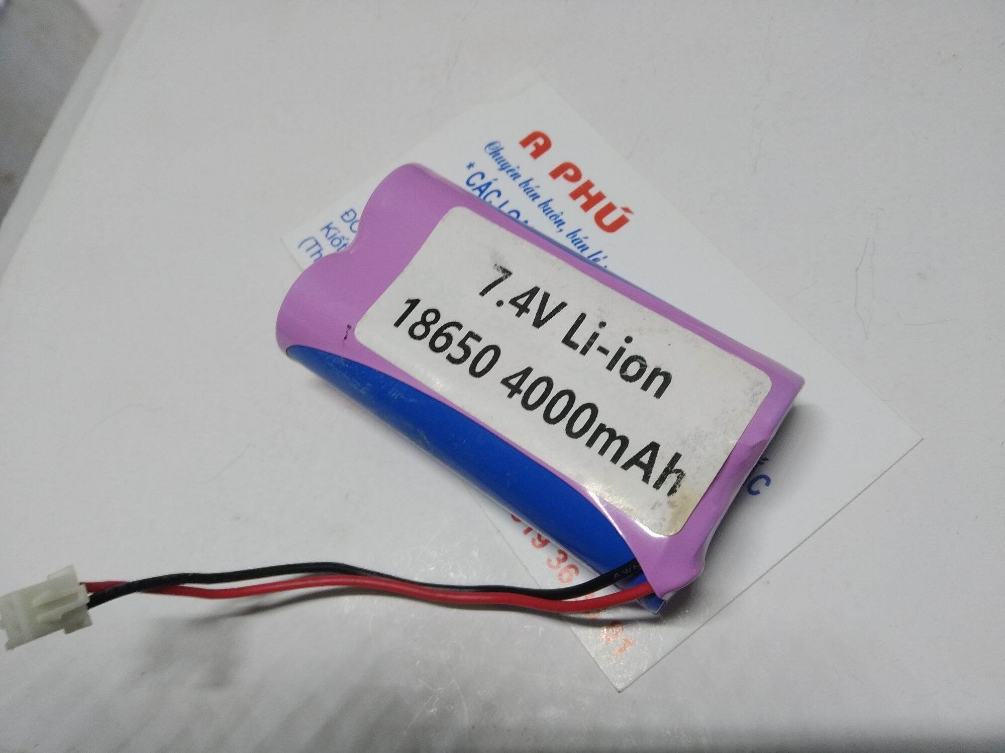 Pin 16850 2 cell hàn sẵn 7,4V