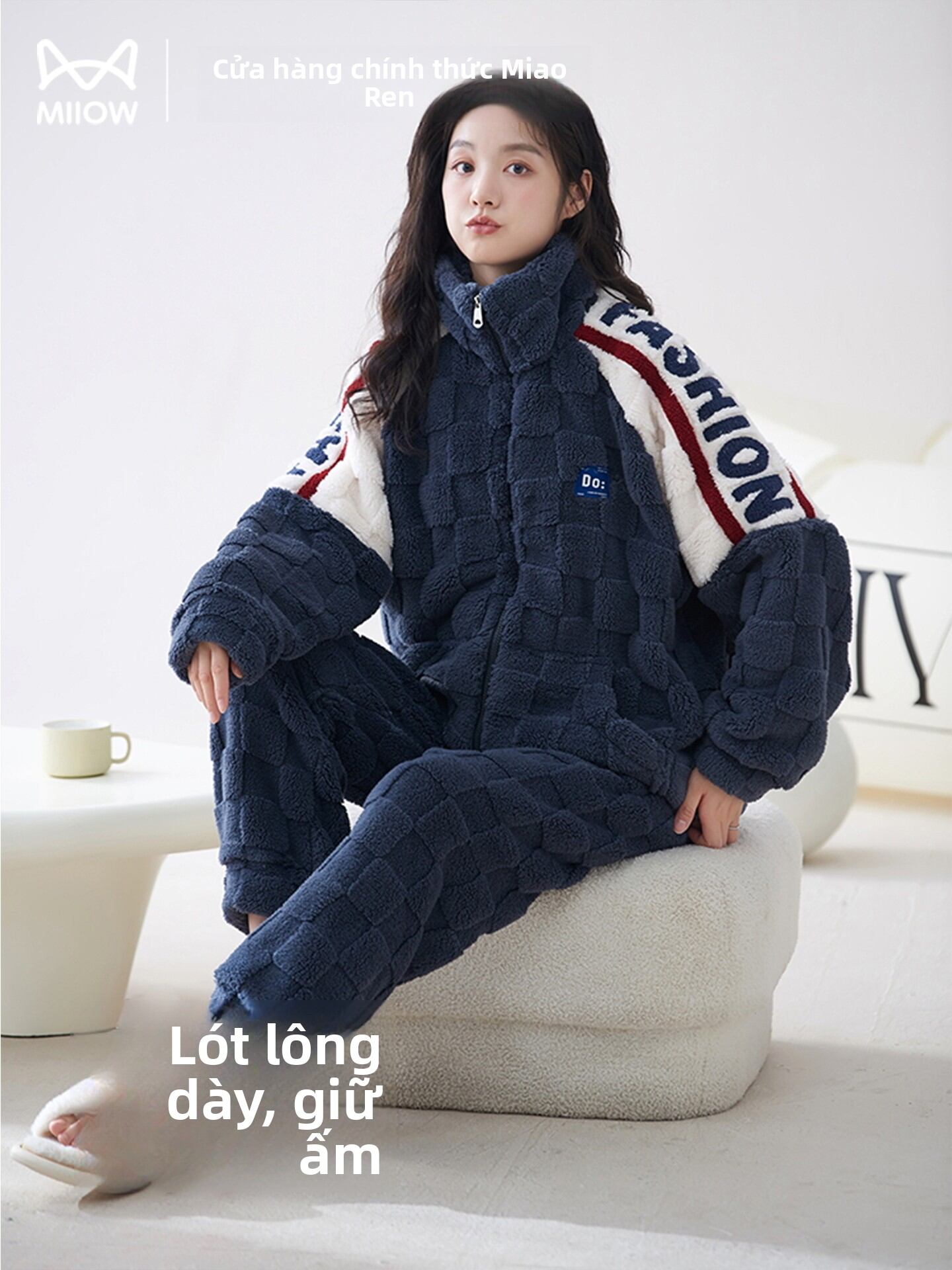 [MiiOW | Winter Thick Coral Fleece Sleepwear Set,MiiOW | Winter Thick Coral Fleece Sleepwear Set,] Giá  697,000 Đồng*Miễn phí vận chuyển