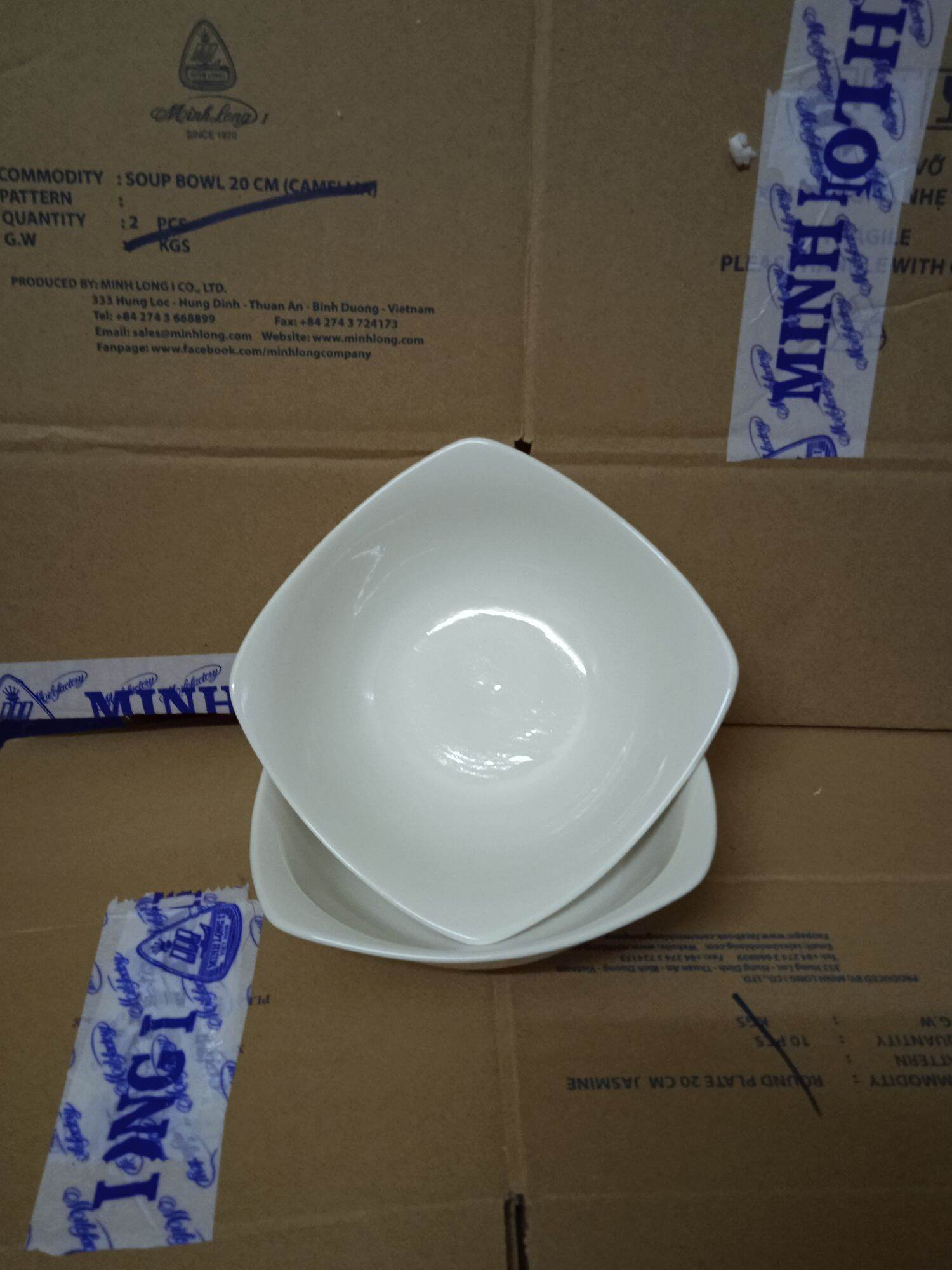 Tô vuông thấp Minh Long Jasmine Ly's Horeca 14 cm