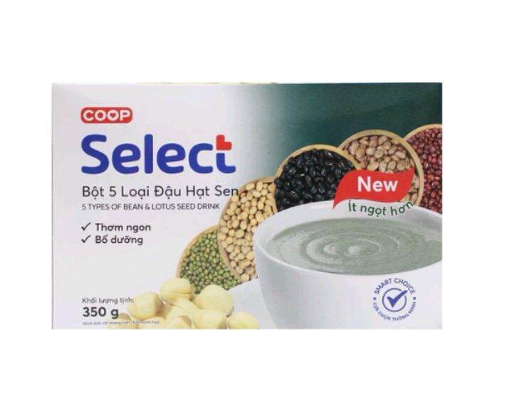 Bột gạo lứt hạt sen và 5 loại hạt hạt sen hộp 350gr