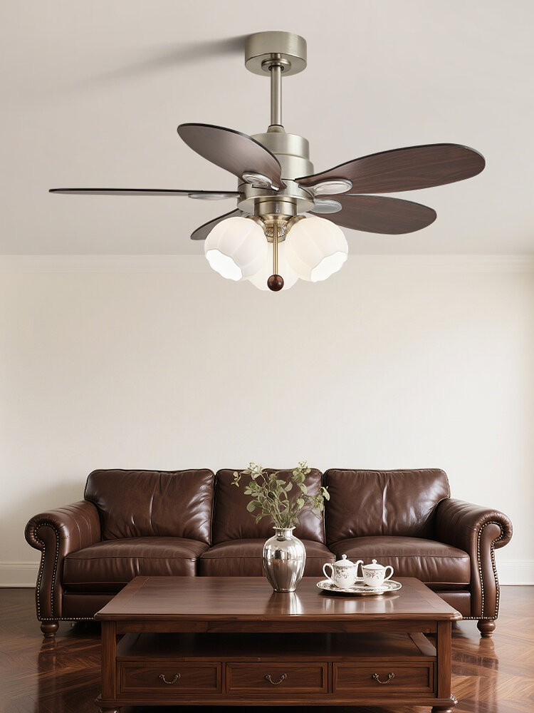 MENGHUANG | Aesthetic Silent Chandelier Fan Light Giá 2,832,000 Đồng*Miễn phí vận chuyển