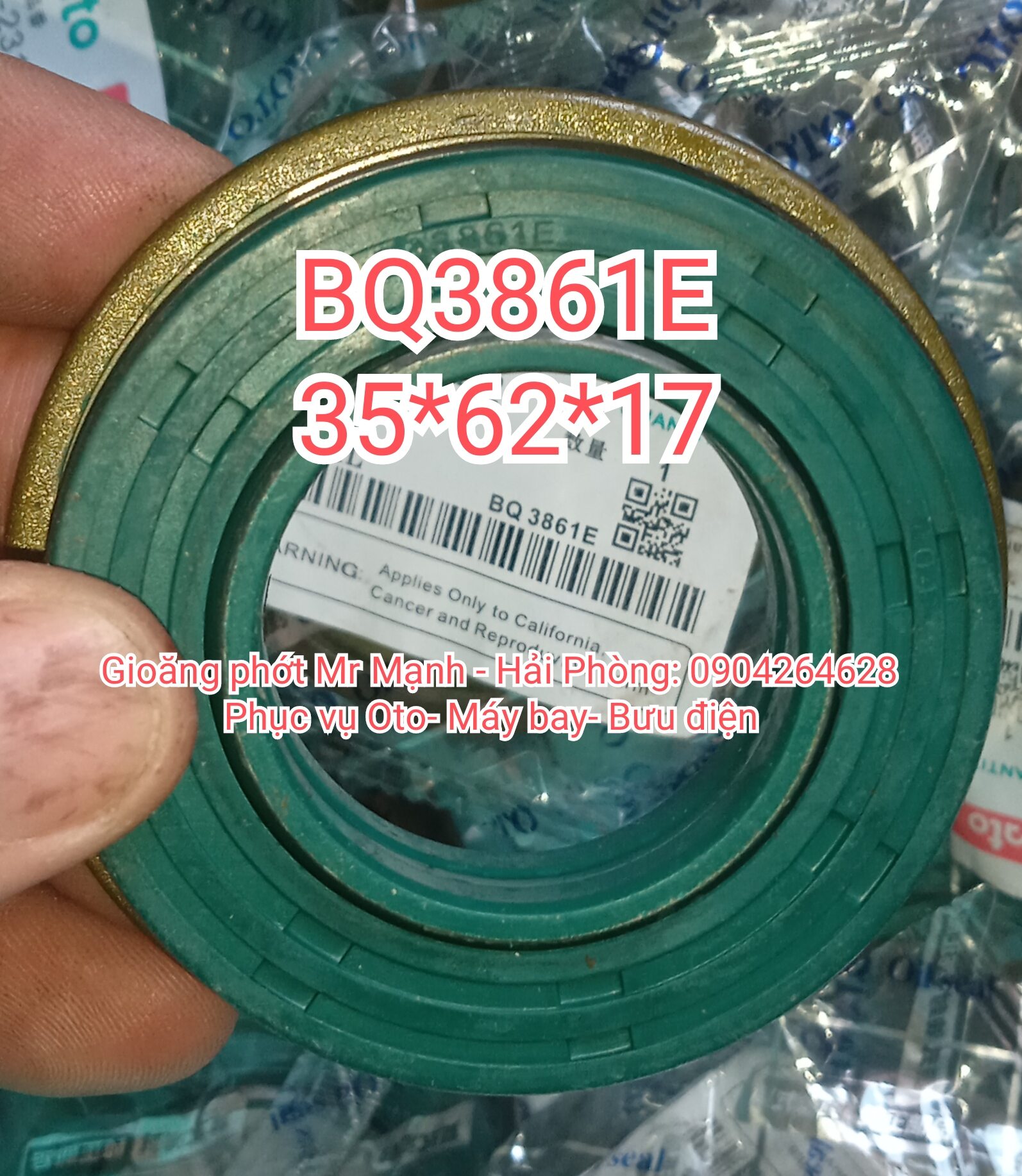 Phớt máy cày 3517. 35x62x17. bq3861e