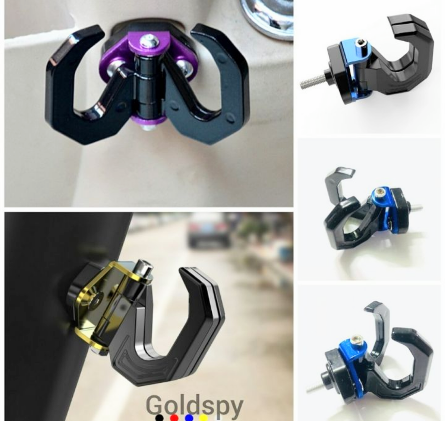 1 bộ móc treo đồ gắn xe máy chia 2 đầu móc treo trang trí xe cực đẹp hàng chuẩn