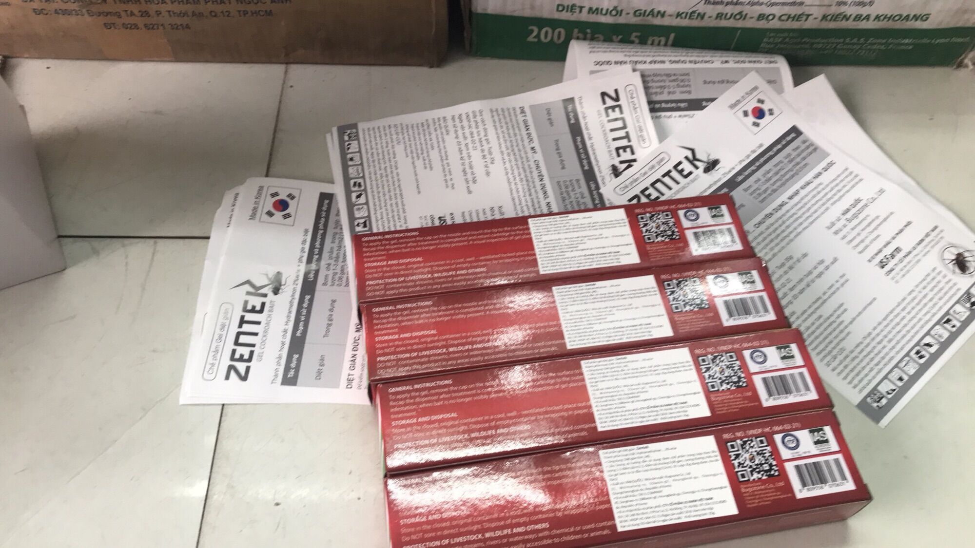 Thuốc diệt gián ZENTEK - diệt cả gián bé