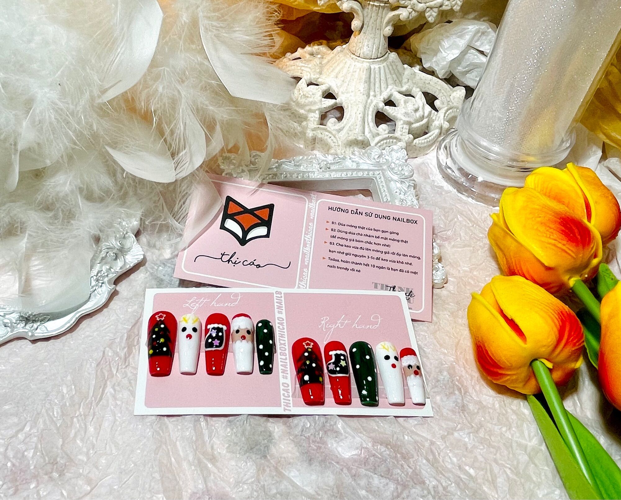 Nails Box móng tay giả vẽ noel