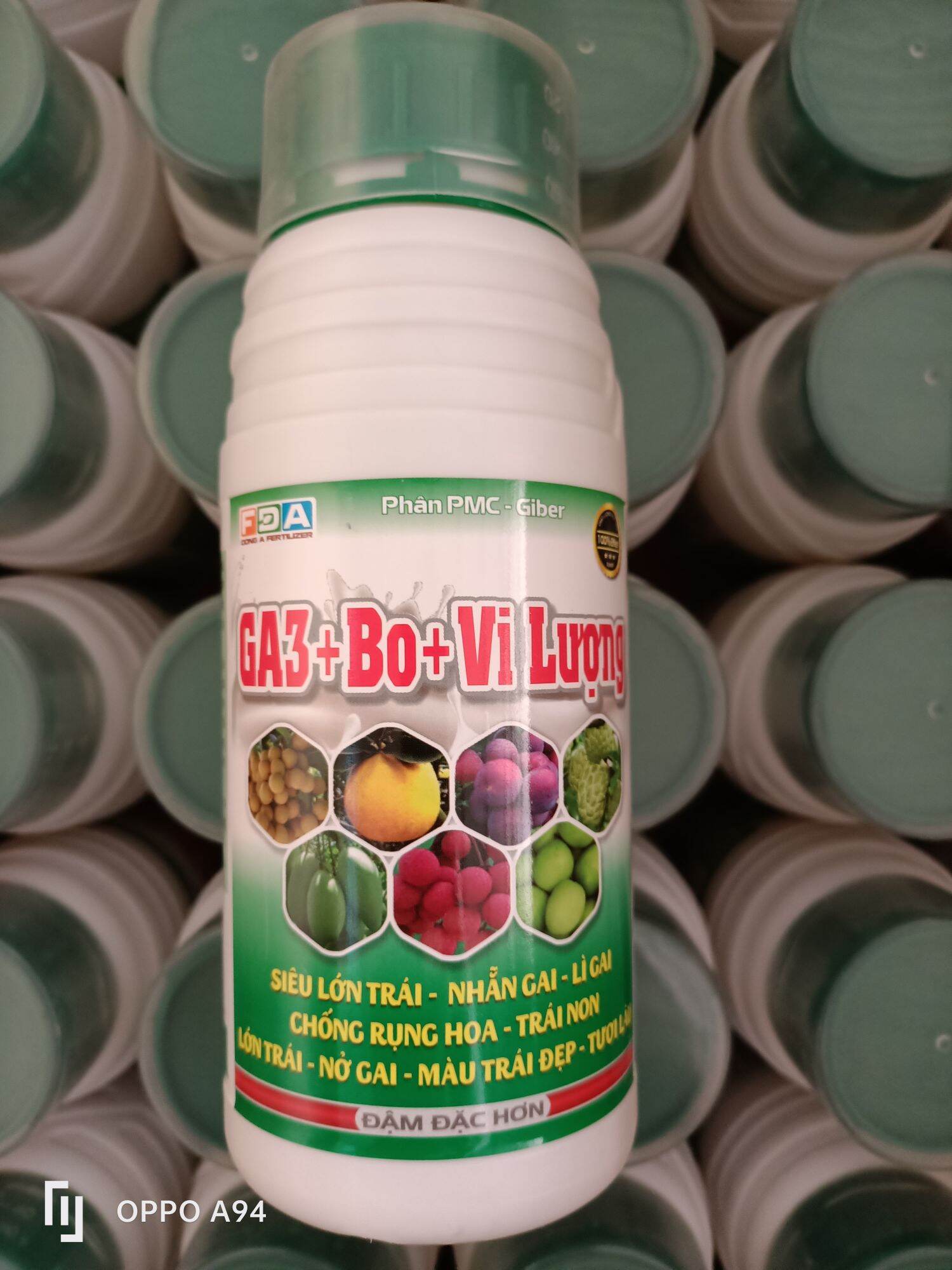 Phân pmc-giber ga3+bo+vi lượng siêu lớn trái, nhẵn gai, lì gai, chống rụng hoa, trái non, lớn trái, nở gai,đẹp màu, tươi lâu