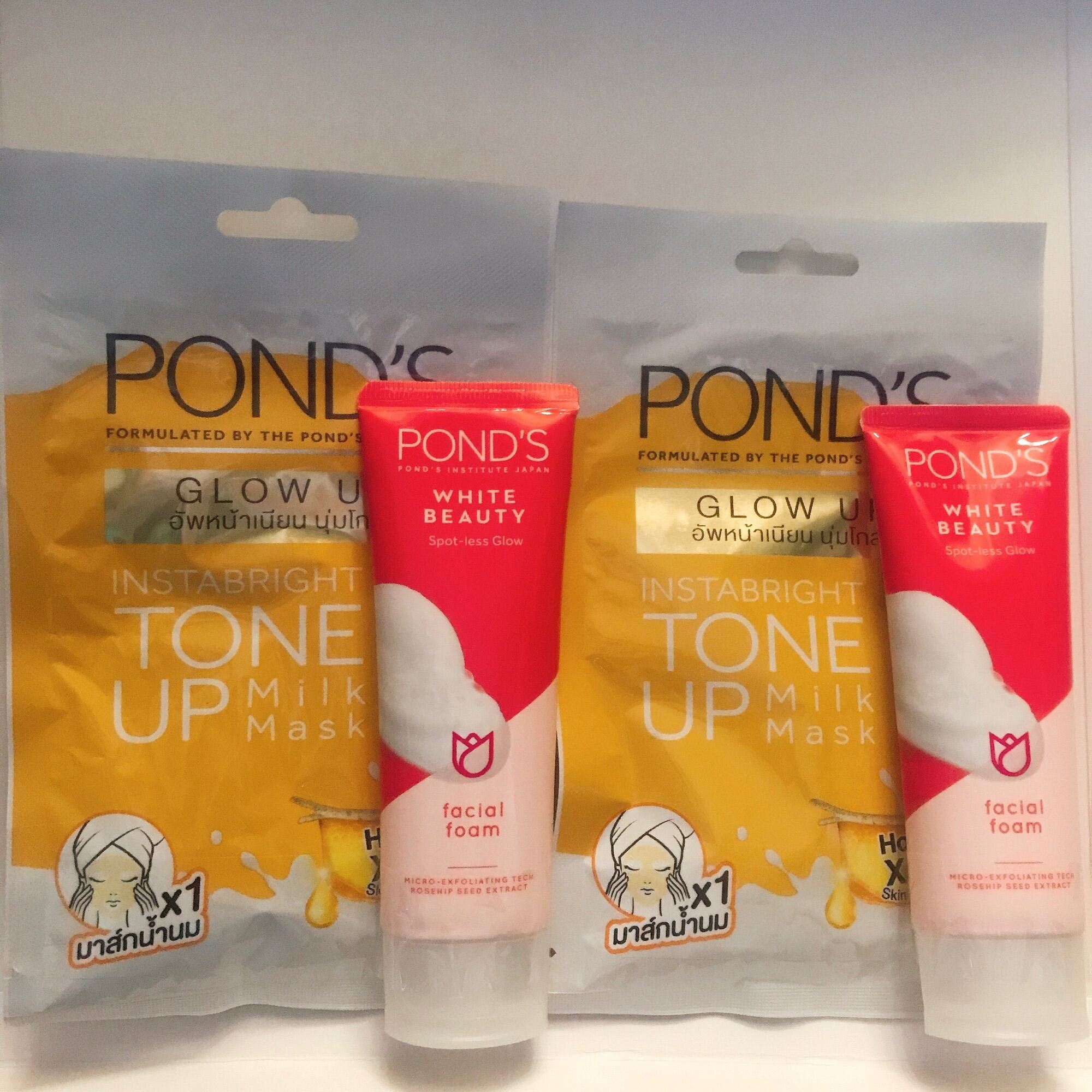 [Tặng Quà] Sữa Rứa Mặt Pond’s Hồng Dưỡng Trắng Da Tặng Kèm Mặt Nạ Giá 29.000