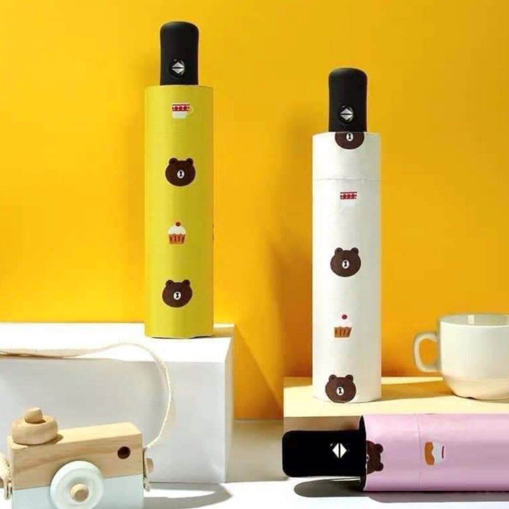 Ô - dù gấp gọn hình gấu brown