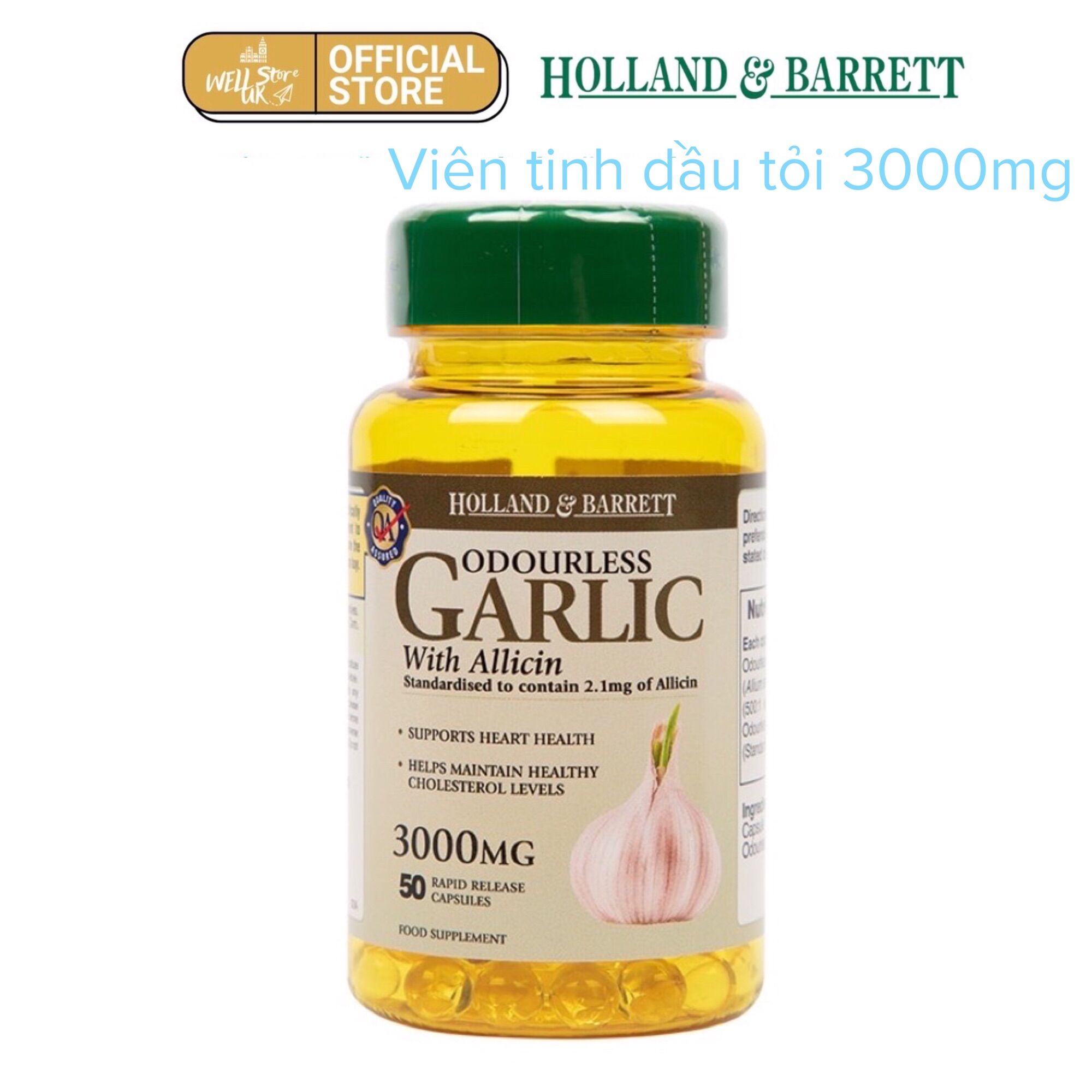 Viên tinh dầu tỏi garlic 3000mg 50viên