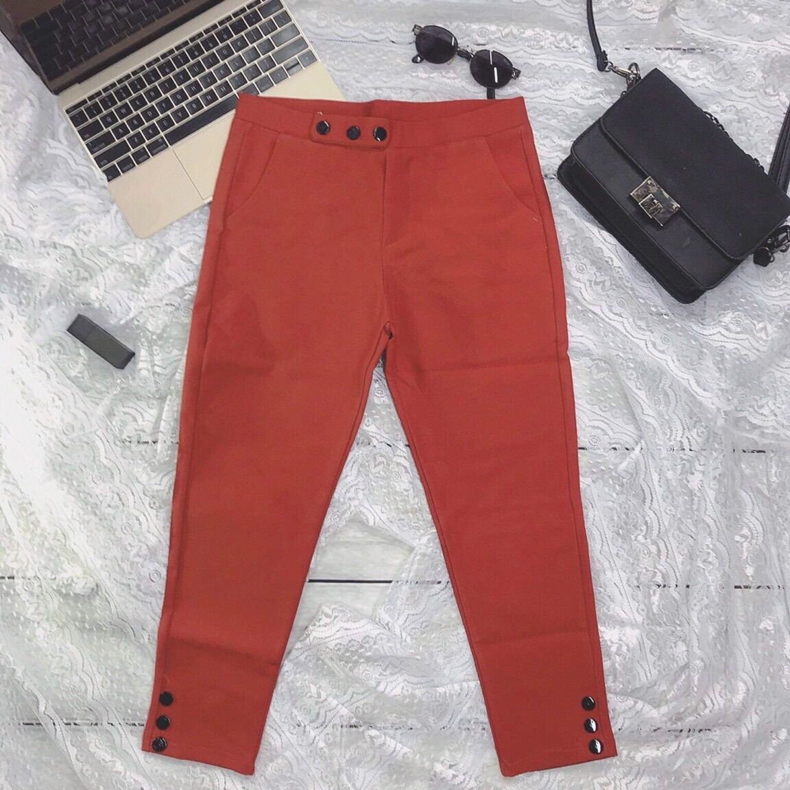 Quần lửng cotton 4 chiều nữ