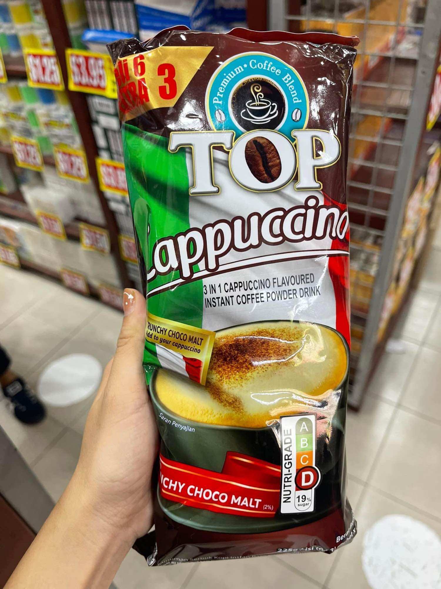 Cafe TOP CAPPUCCINO nhập khẩu Singgapore