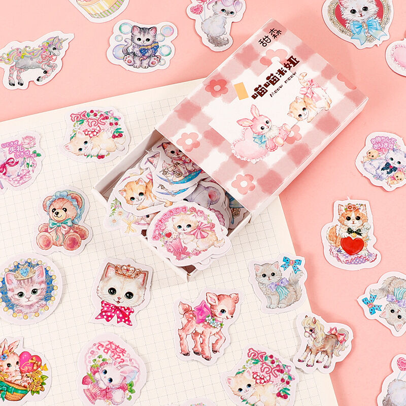 Hộp 100 hình dán sticker trang trí