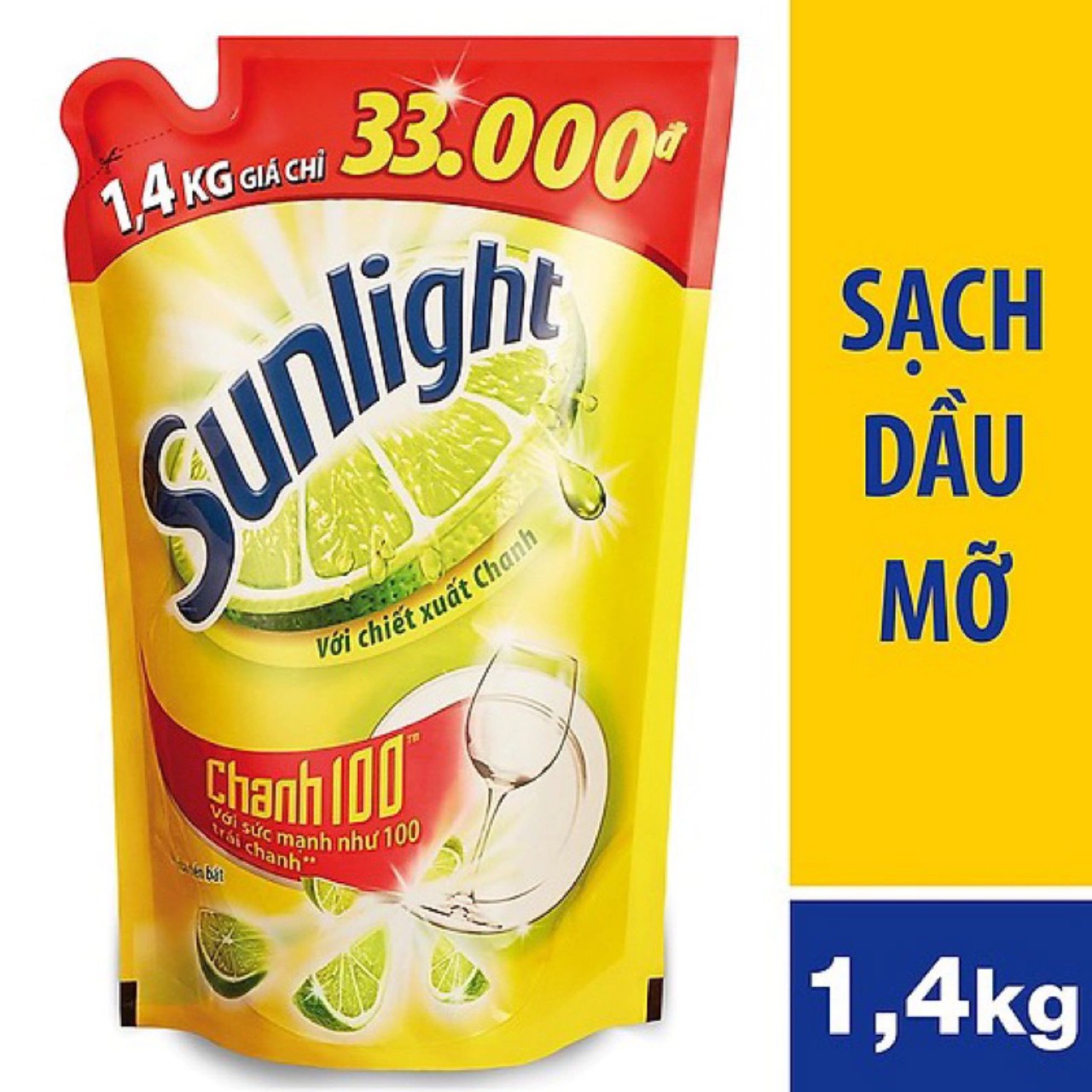 Nước rửa chén sunlight chanh 1,4kg