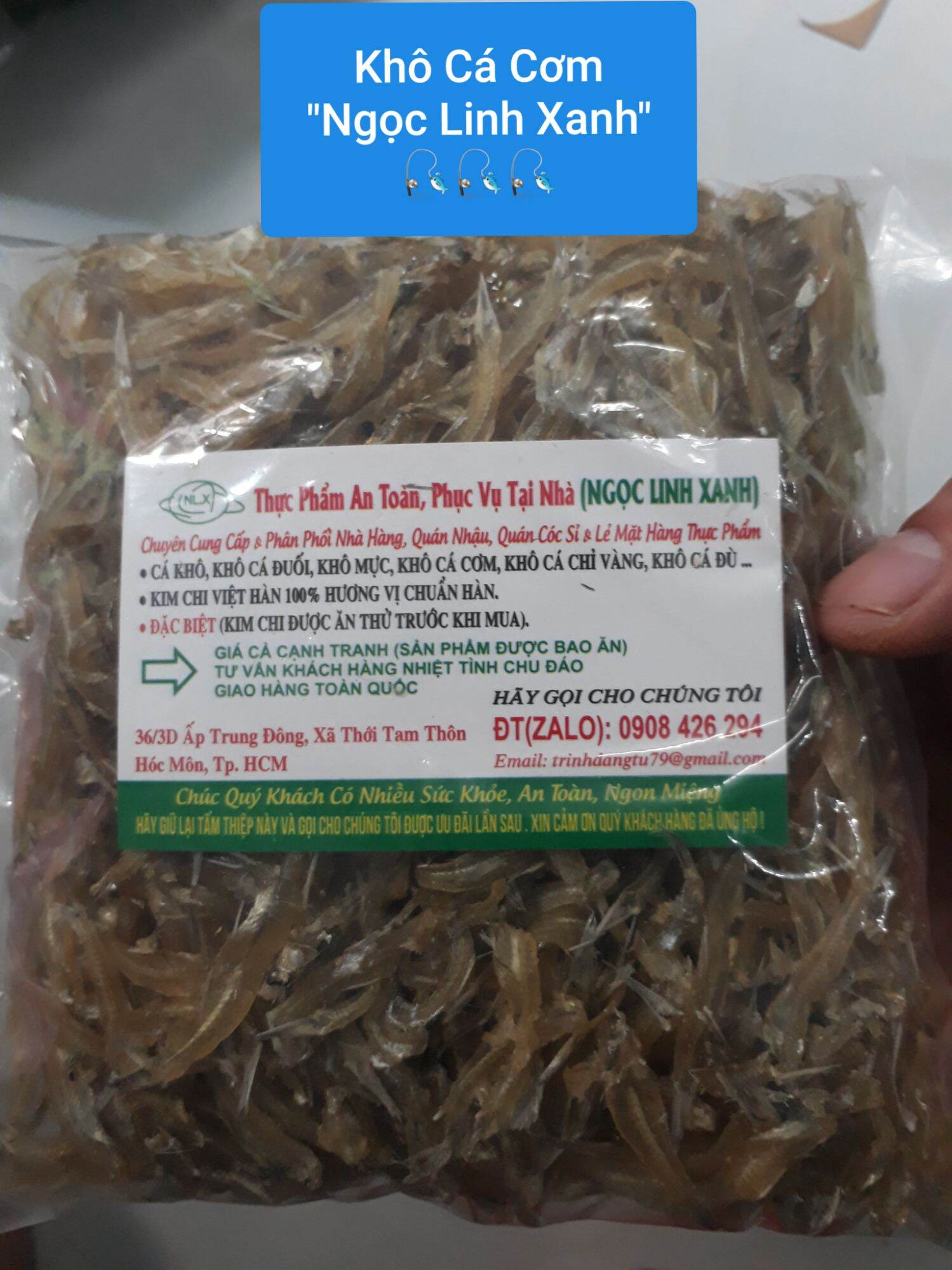 KHÔ CÁ CƠM BAO ĂN 1KG/169K
