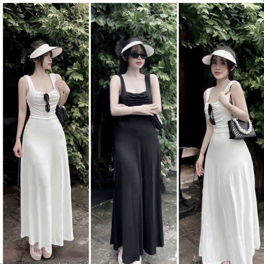 Đầm xoè dáng dài