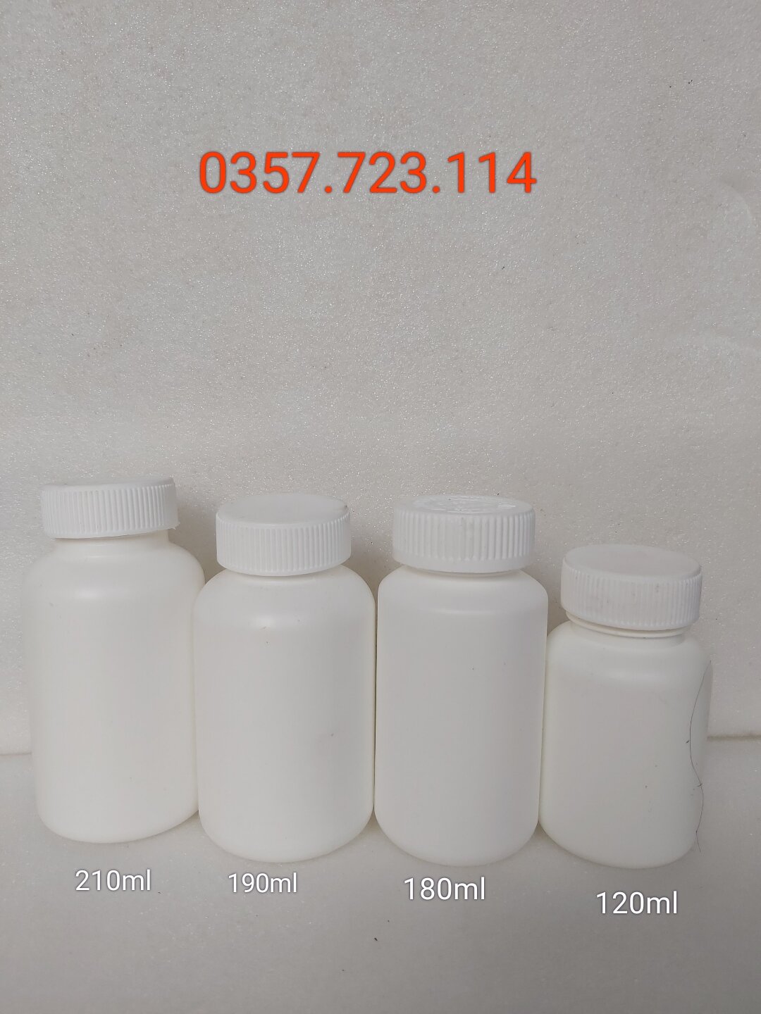 Lọ nhựa dược trắng nắp trắng 2 lớp
