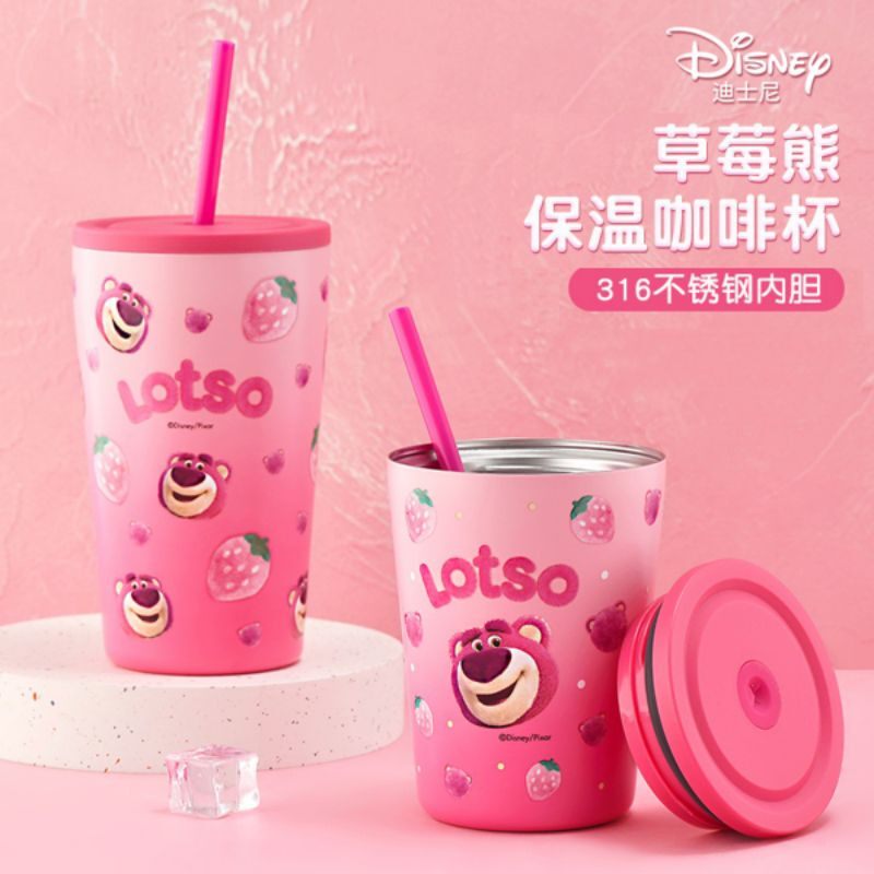 [Chính hãng Disney] Ly giữ nhiệt Gấu dâu Lotso Hot trend