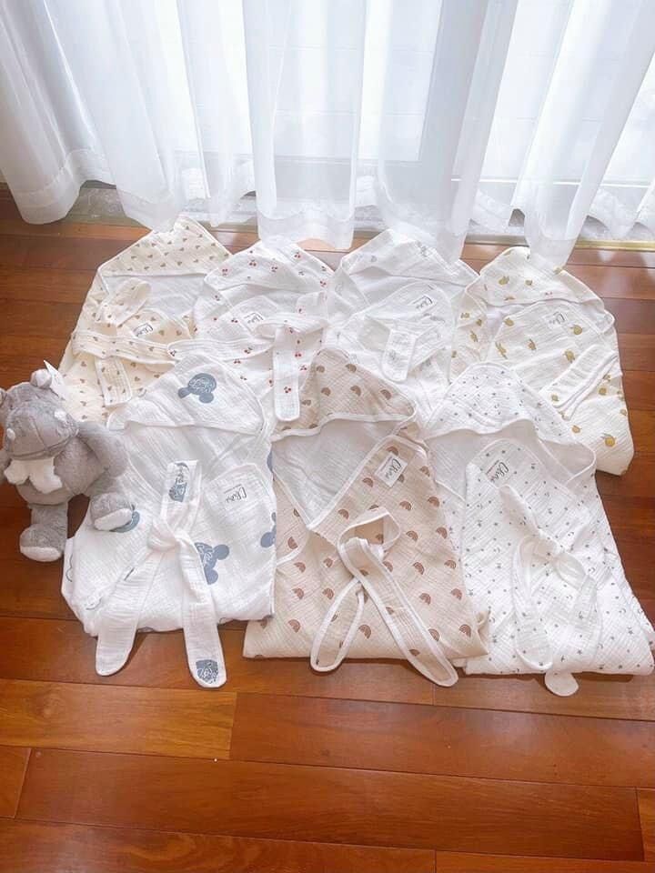 Ủ CHOÀNG XÔ CÓ ĐAI CHERI SIÊU THOÁNG MÁT CHO BÉ